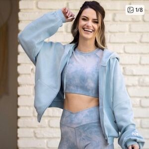 POPFLEX ICY BLUE CLOUD HOODIE